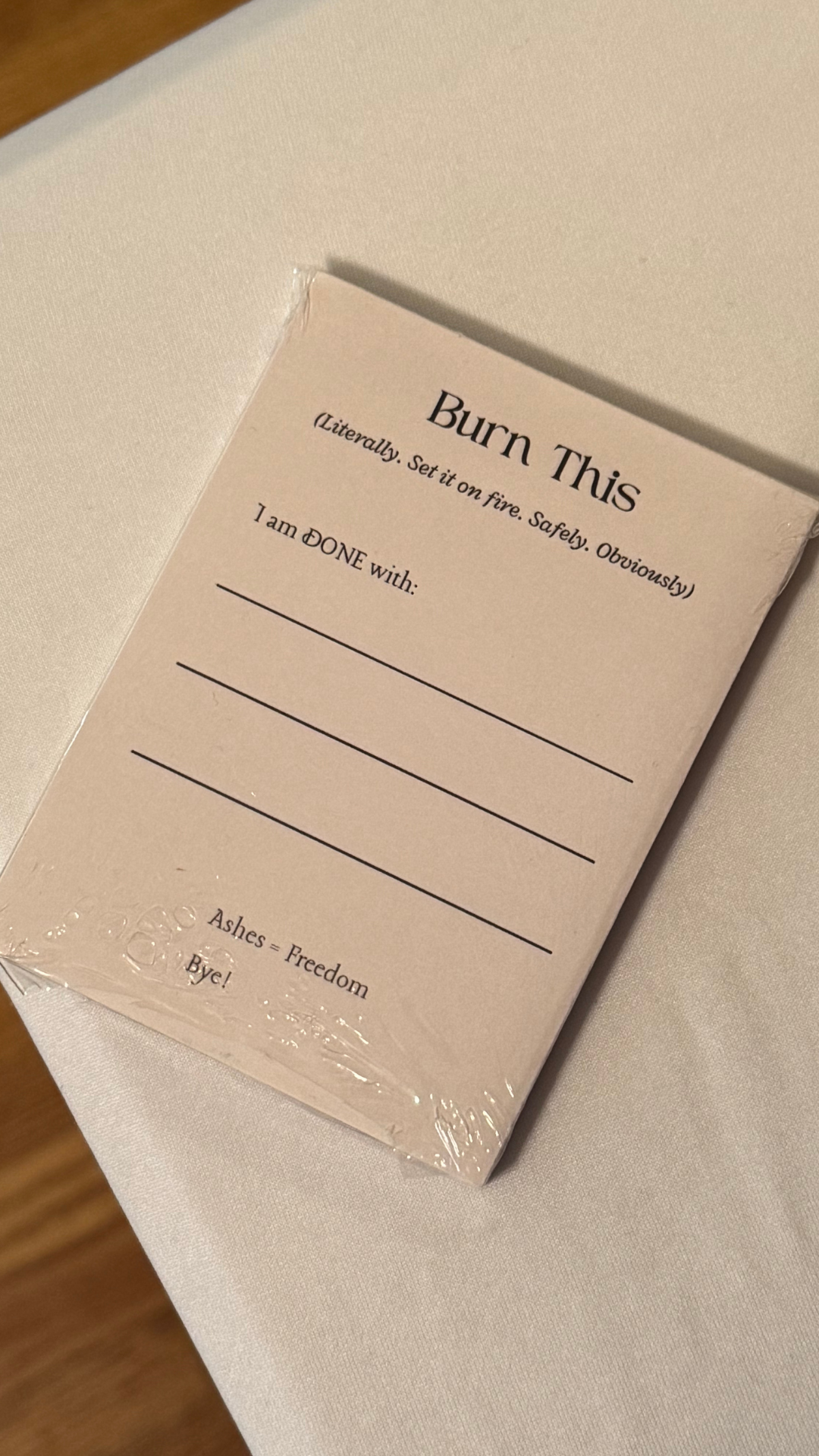 Tear Off Permission Pad