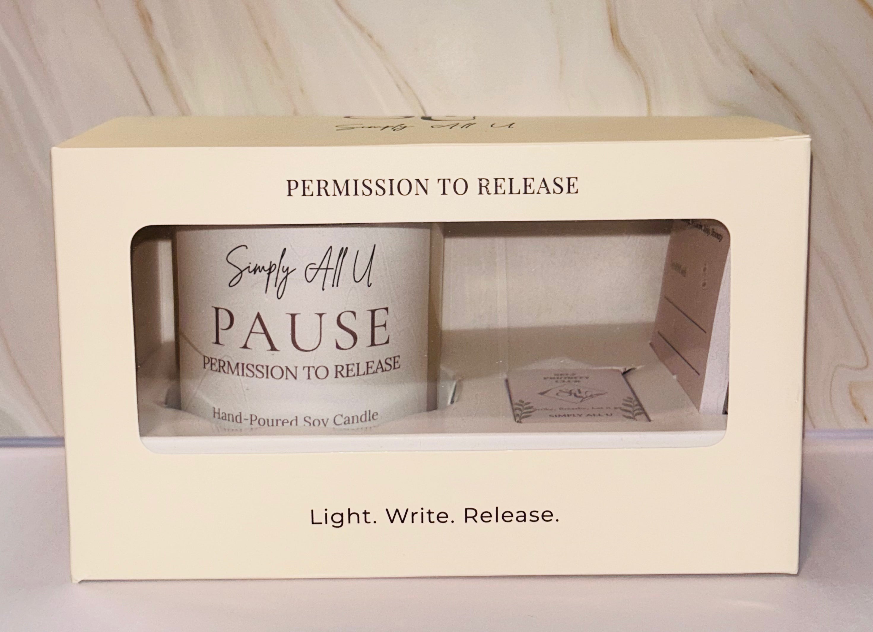 Permission to Release Self-Priority Ritual Kit; Stress Relief Gift Set