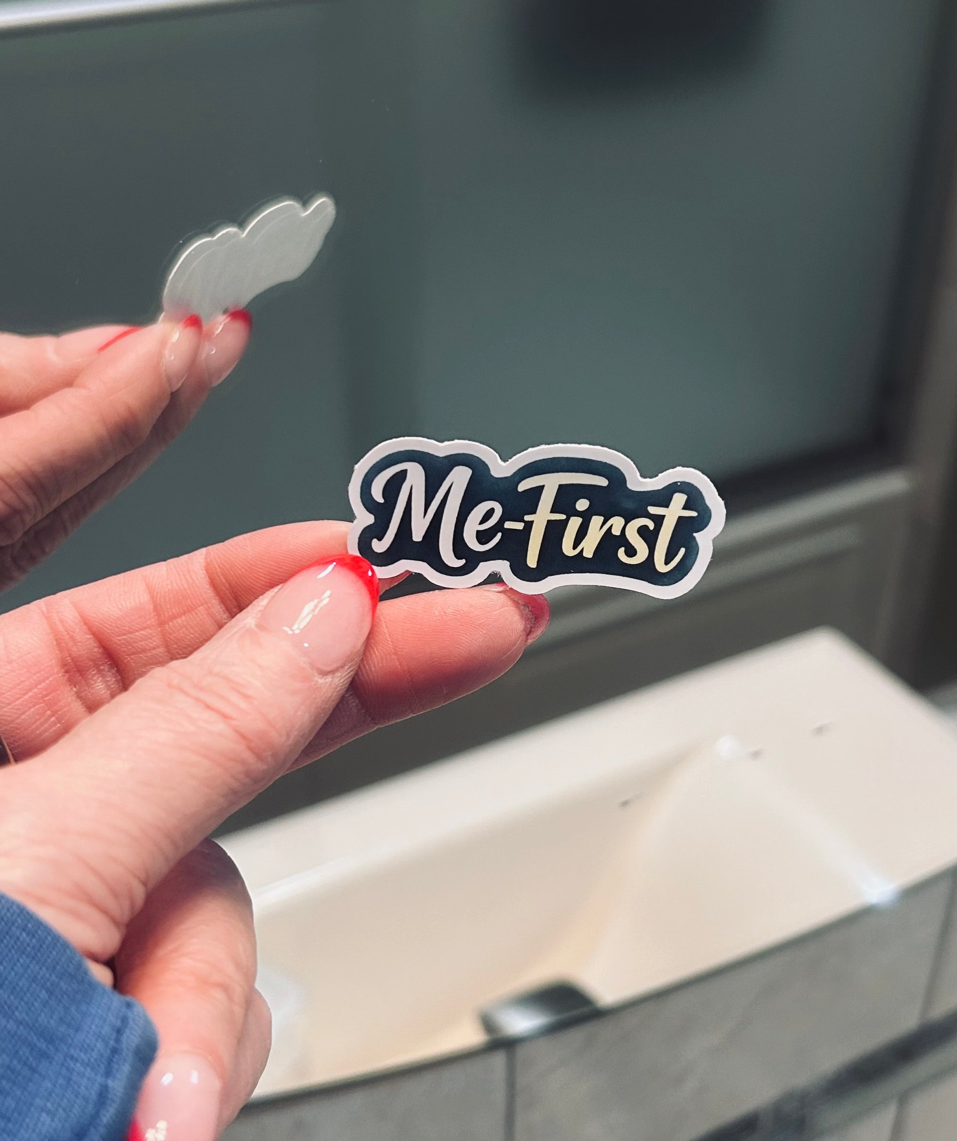 Me-First Mirror Clings