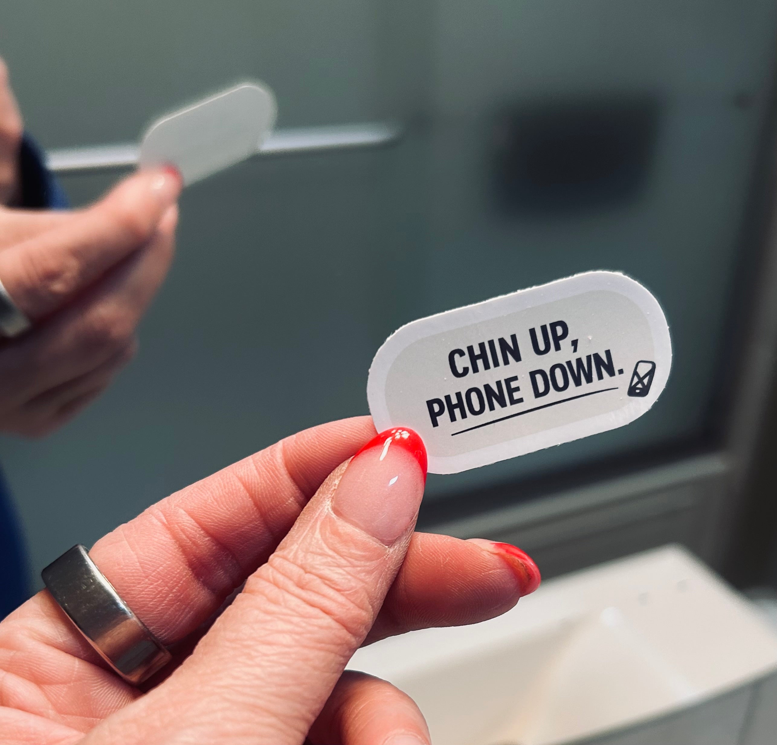 Me-First Mirror Clings