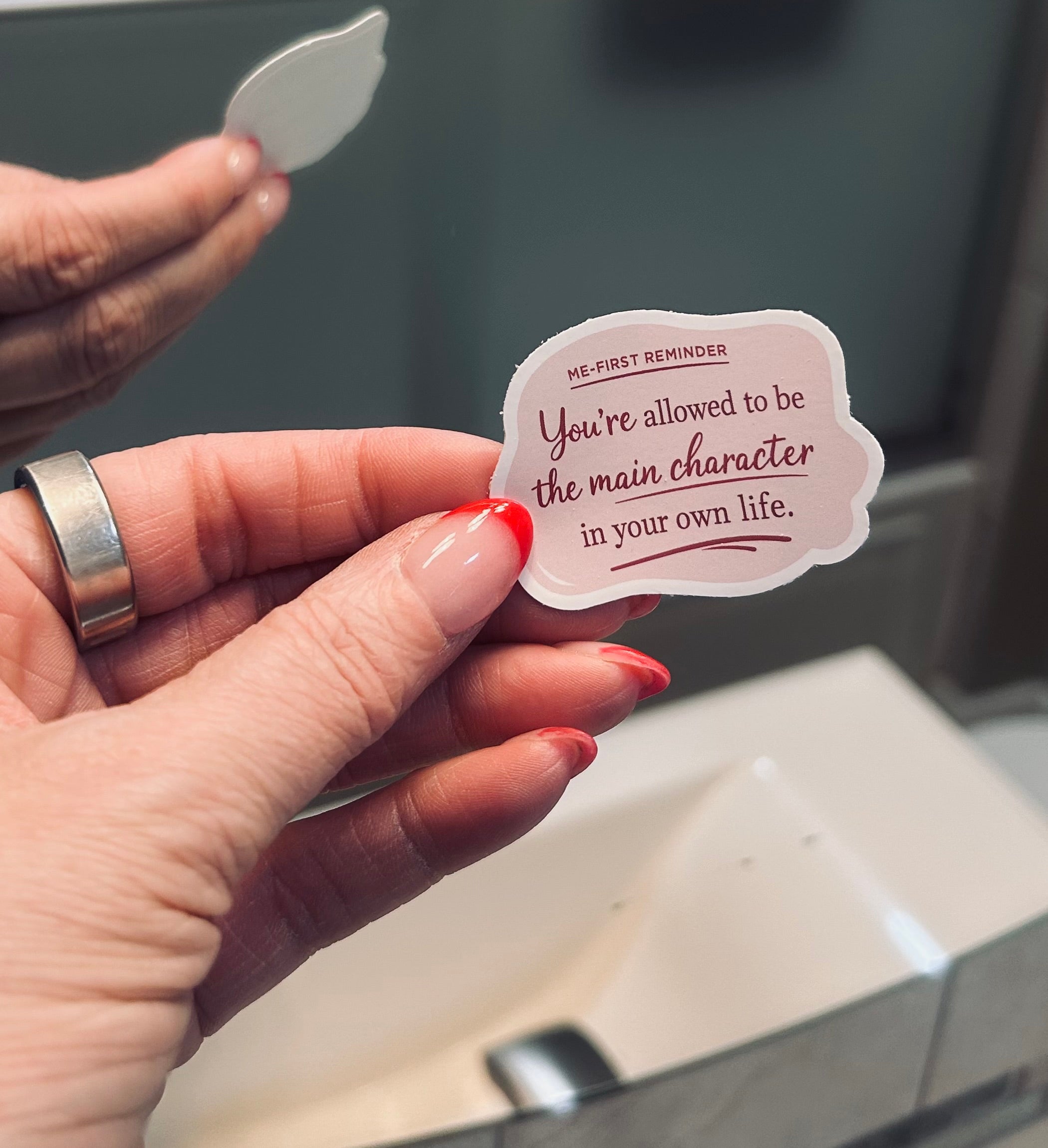 Me-First Mirror Clings