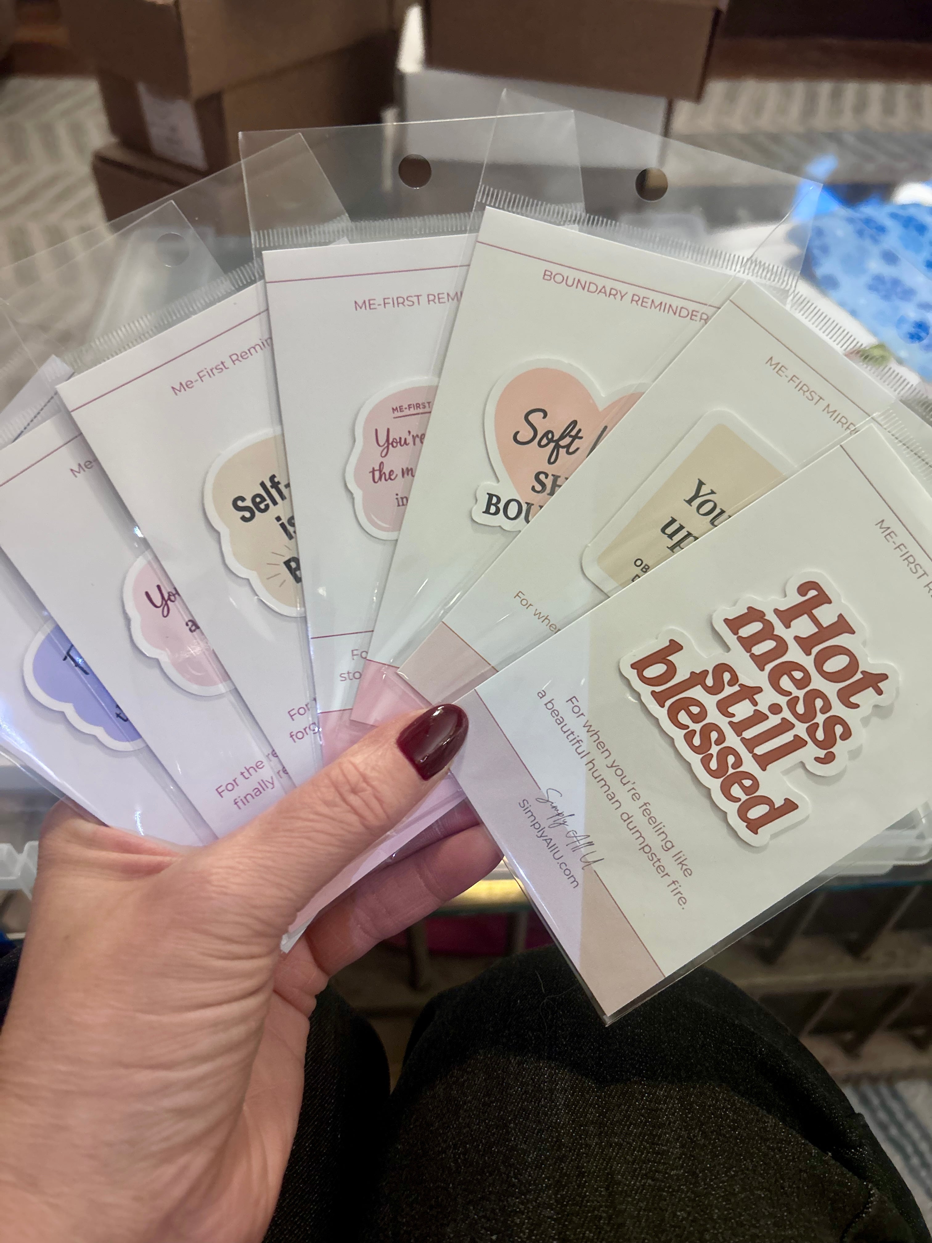 Me-First Mirror Clings